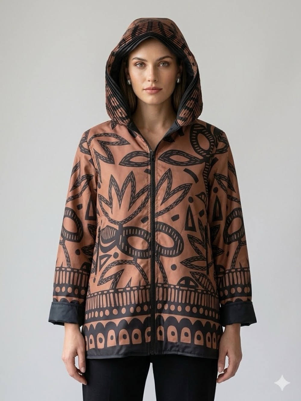 NWoT Reversible Oopera Raincoat